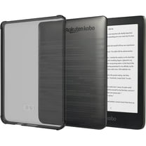 TUDIA SKN Kobo Clara HD Case 6" 2018 Anti-Yellowing Silicone Gel Clear - Clear Black