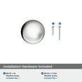 thumbnail image 4 of Amerock Cowrie 1-1/8 inch (29mm) Diameter Polished Chrome Cabinet Knob, 4 of 6