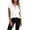 397#White, variant on Fashion Cowl Neck Tops for Women Dressy Casual Short Sleeve Shirts Summer Clothes Outfits Complexion 2XL