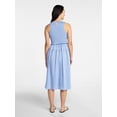 thumbnail image 2 of Time and Tru Women's Sleeveless Smocked Midi Dress, Sizes XS-XXXL, 2 of 4