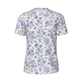 thumbnail image 5 of Wukai Floral Butterfly Print Men's Short-Sleeved Mesh T-Shirt,Quick-Dry Short Sleeve Workout T-Shirt-5X-Large, 5 of 8