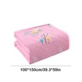 thumbnail image 3 of Qocolhg Summer Cooler Quilt, Washable & Lightweight Summer Comforter Cooling Blanket for All Season Use, Machine Washable, Bedding Soft Coverlet Conditioned Quilts for Kids, 39x59 inch, Pink, 3 of 7