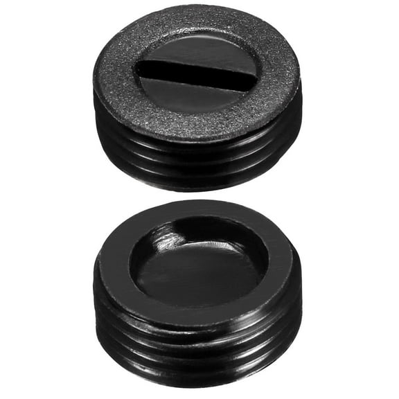 Carbon Brush Holder Caps 12mm O.D. 7.5mm I.D. 4.5mm Brush Cover Black 2pcs