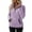 Purple, variant on Women's Fuzzy Fleece Pullover Sweatshirt Soft Half Zip Sherpa Jacket with Pockets Cozy Warm Winter Wear