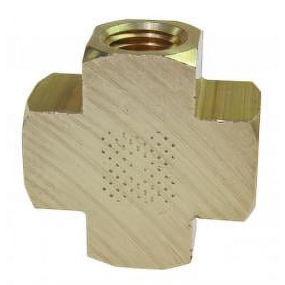 ACME AUTOMOTIVE & COILHOSE PNEUMATICS 3/8" FPT BRASS CROSS, DISPLAY