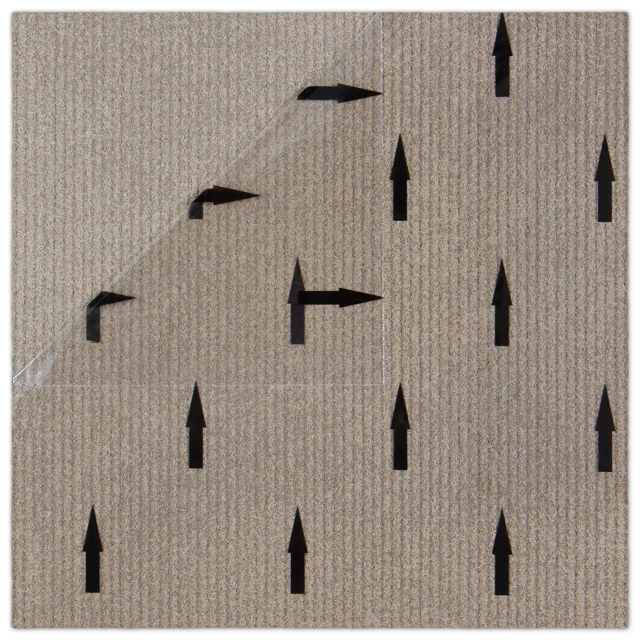 EAZY Floor French Broad Beige Peel-and-Stick Polyester Carpet Tiles for Versatile Areas 22.5 sq ft 10 Tiles Per Box