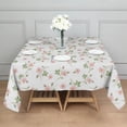thumbnail image 3 of Pioneer Flower Floral Print Pattern Square Tablecloth, Waterproof Wipeable Spillproof Washable Table Cover for Home Kitchen Party Decor, 42"x42", 3 of 6