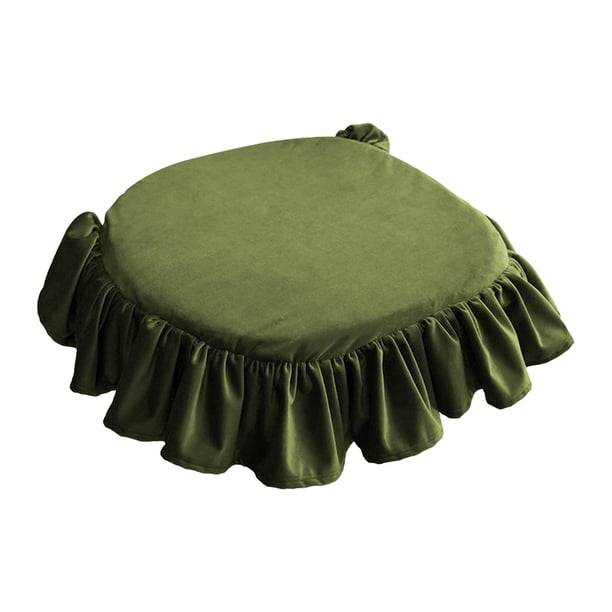 Cojín para silla de comedor antideslizante de 45 x 45 cm, tatami suave y cuadrado. Verde claro