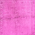 thumbnail image 1 of Ahgly Company Indoor Square Abstract Pink Contemporary Area Rugs, 7' Square, 1 of 4