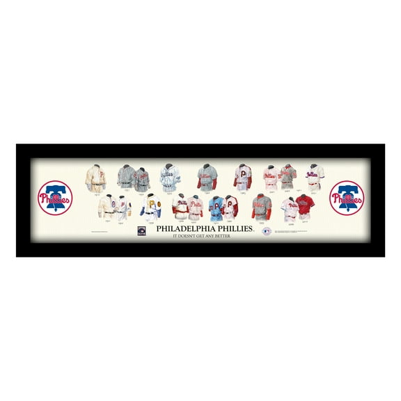 Philadelphia Phillies Cooperstown Collection Framed Uniform Heritage Art Print