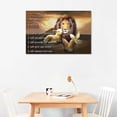 thumbnail image 4 of AIOE Lion of Judah Wall Art Lion and Lamb Dove of Peace Christian Gifts Religious Wall Decor the 7 Promises of God Motivational Pictures Artwork for Bedroom Living Room Decor Frame: 12x8in, 4 of 7