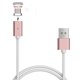 thumbnail image 3 of Cable USB Lightning LED magnético Cable de carga de alta velocidad para teléfono inteligente para Iphone (dorado), 3 of 9