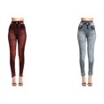 thumbnail image 1 of 2 Pack(Red 1PCS & Grey 1PCS) Multipack Premise Sweaters for Women Leggings for Women Elastic Work Leggings for Women office Petite Jeans Leggings Thermal, 1 of 9
