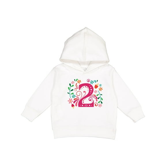 Inktastic 2nd Birthday 2 Year Old Girls Toddler Hoodie