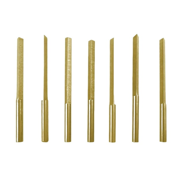 7Pcs Triangle Graver, Steel , Jewelry Engraving Working Crafting Pneumatic Carving Tools DIY Accessories