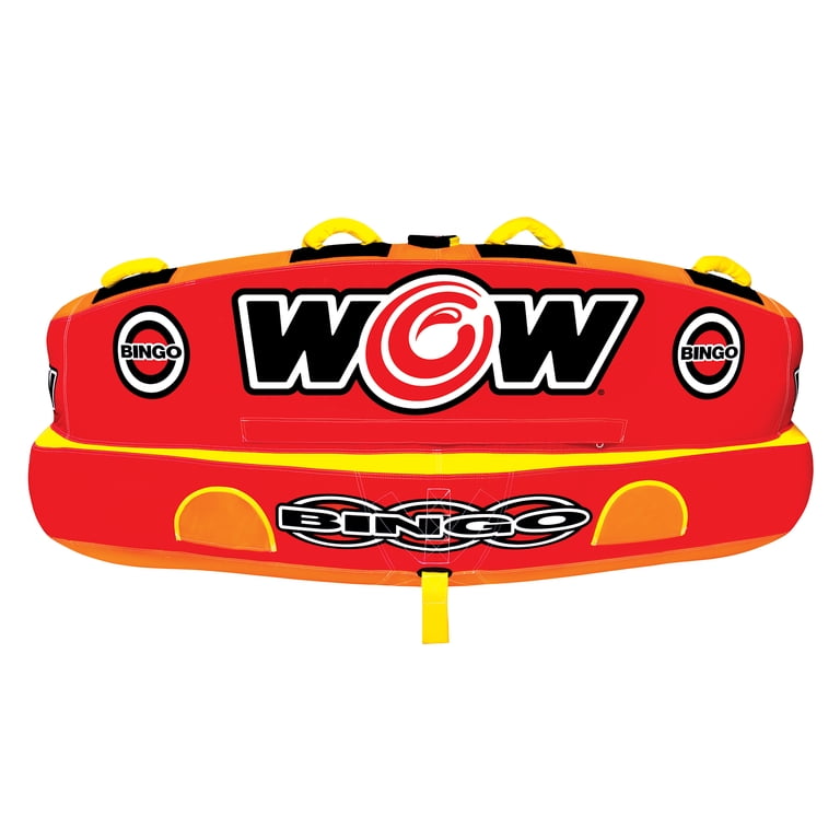 WOW Sports Bingo 2 Inflatable Towable Float Tube for Water Sea