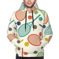 thumbnail image 4 of Hoodies for Men - Racket and Tennis Ball Long Sleeve Comfrt Men'S Fashion Hoodies & Sweatshirts, Sweatshirts for Men Hoodies Pullover Clothing Clothes with Pouch, 4 of 7