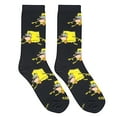 thumbnail image 6 of Cool Socks, Pre Historic SpongeBob, Mens Womens Crew, Funny Graphic Print, Large, 6 of 6