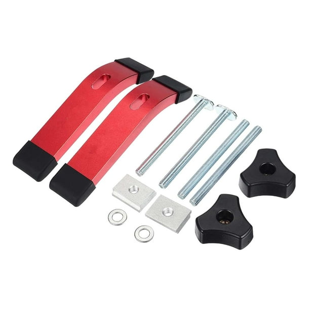 2Pcs T Track Hold Down Clamp Durable for Woodworking DIY Cutting Sled