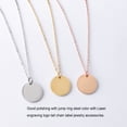 thumbnail image 3 of facefd 10 Pieces Tag Necklace Bracelet Pendant Stainless Steel Jewelry Making Finding Handmade Handicraft Craft Solid Color Steel Color, 3 of 8