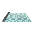 thumbnail image 2 of Ahgly Company Indoor Round Trellis Light Blue Contemporary Area Rugs, 3' Round, 2 of 4