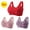 A# Red+Beige+Purple 2, variant on Under $3 Fatuov Womens Plus Size Bras Ladies Wire Free wear Front Button Daily Lingerie S-3XL