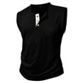 thumbnail image 4 of USNSM Tank Tops Men Big and Tall V Neck Sleeveless Muscle Summer Athletic Shirts for Men Lightweight Breathable Undershirt Black XXXL, 4 of 7