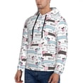 thumbnail image 3 of Lsque Dachshund Dog Puppy Pattern Casual Men's Hoodie,Hooded Sweatshirt with Kangaroo Pocket,Pullover Hoodie-Medium, 3 of 7