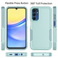 thumbnail image 4 of Samsung Galaxy A15 5G Phone Case, with Tempered Glass Screen Protector,Takfox Dual Layer Shockproof Heavy Duty Rugged Hybrid Drop Full Body Protection Cover for Galaxy A15 5G ( Mintgreen ), 4 of 13