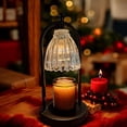 thumbnail image 2 of Candle Warmer Lamp with Timer, 3-Level Dimmable Candle Lamps Vintage Glass Shade, Candle Warmer Light Wax Melt Warmer for Scented, 2 of 8