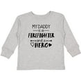 thumbnail image 3 of Inktastic My Daddy is a Firefighter and a Hero Boys or Girls Long Sleeve Toddler T-Shirt, 3 of 5
