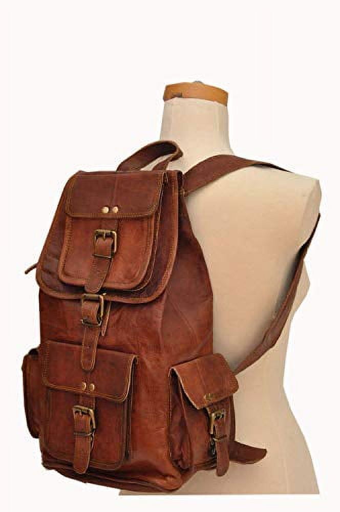 HLC Genuine Leather Retro Rucksack Backpack for Men Liberia Ubuy