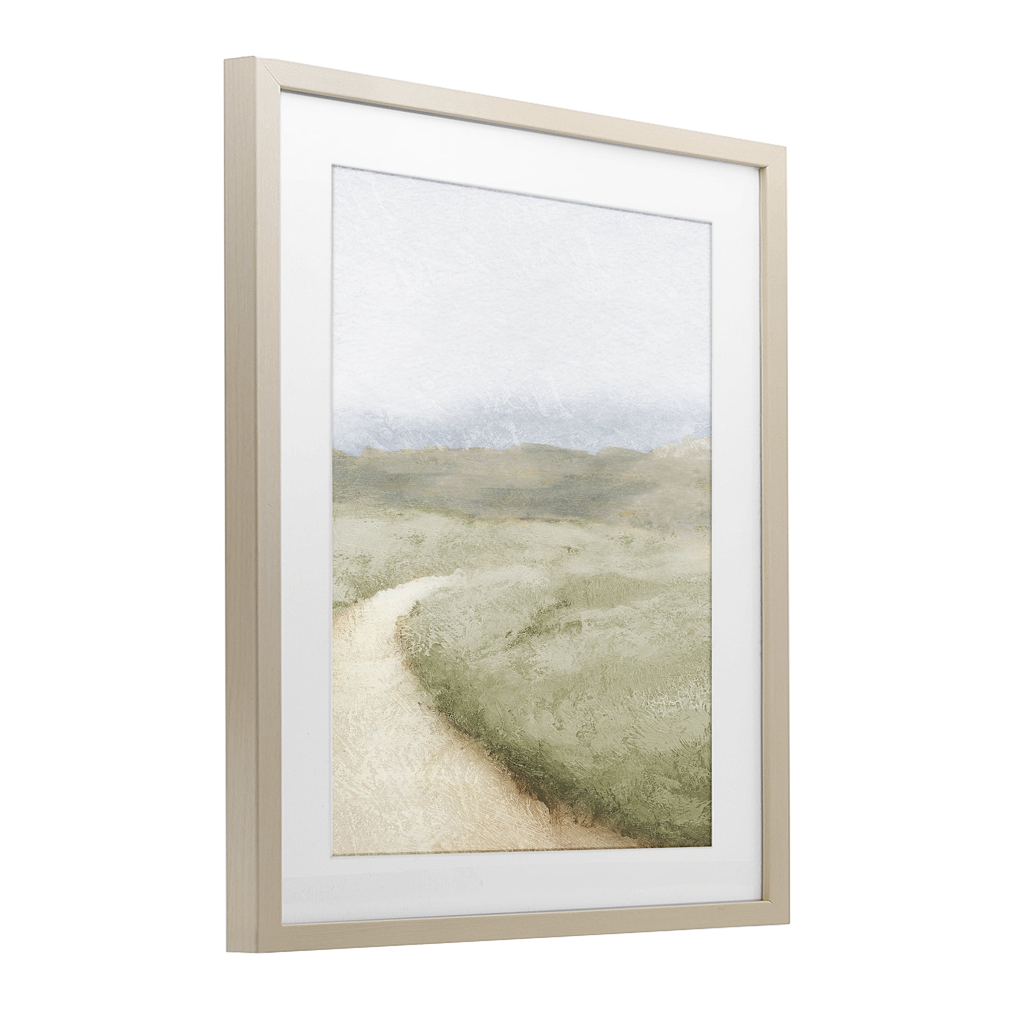 Stupell Industries Green Pasture Quiet Landscape Birch Framed Print Under Glass, design by Michael Marcon