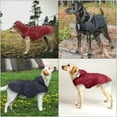 thumbnail image 3 of Medium Large Dogs Waterproof Hooded Jacket Rain Clothes with Reflective Stripe Outdoor Raincoat Accessories (Blue,XL), 3 of 7