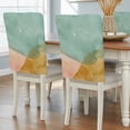 Abstract Beach Chair Back Covers Set of 6 Watercolor Teal Pink Brown ...