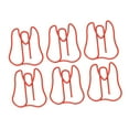 thumbnail image 1 of 100 clips de papel de metal multifuncionales para notas de papel, clips de oficina portátiles para documentos, color rojo, 1 of 12