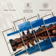 thumbnail image 6 of Elephant Stock Willamette River In Portland Wall Art - Horizontal Multi Panel Canvas - Living Room Wall Decor - City Multi Panel - Beige And Black Decor - 36" x 22", 6 of 8