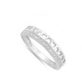 thumbnail image 4 of Clear CZ Cutout Heart Tiara Purity Ring .925 Sterling Silver Band White Jewelry Female Size 5, 4 of 4