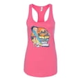 thumbnail image 2 of Wild Bobby, Betty Boop Endless Summer Beach the Dog Betty Boop Ladies Racerback Tank Top, Hot Pink, Medium, 2 of 5