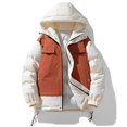 thumbnail image 2 of Riecok Mens Puffer Jackets Long Sleeve Hooded Jackets Zip Up Quilted Coats with Pockets Casual Althletic Outetwear, 2 of 6