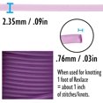 thumbnail image 3 of Rexlace Flat Plastic Lacing – Boondoggle String, Clear Purple, 0.092" W, 0.035” Thick, 100 Yd, 3 of 6