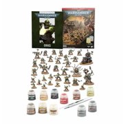 Warhammer 40,000 Getting Started with Orks Combat Patrol Starter Set with 33 Push-Fit Miniatures & 11 Paints