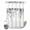 Gray White, variant on No Hook Shower Curtain, Orange Eucalyptus Leaves Shower Curtains for Bathroom with See Through Top Window, Weeping Spring Botanical Summer Waterproof & Washable Bath Curtain Stall 48"x72"