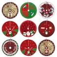 thumbnail image 4 of Twinkseal Christmas Tree Skirt Lace-up Design Snowflake Christmas Tree Skirt Easy to Install Exquisite Design Xmas Tree Skirt for Festive Decorations Tree Skirt, 4 of 8
