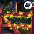 thumbnail image 1 of Fiudx Guirnalda de Luces Solares con Diseño Decorativo de Hojas de Arce y Ratán, 100 Led de Brillo Cálido, Encendido y Apagado Automático, Decoración para Jardín y Patio, Mejora El Ambiente Exterior,, 1 of 6