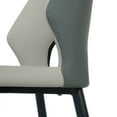 thumbnail image 3 of bokifol Dining Chairs Set of 2 for Kitchen, Modern Leather Upholstered Armless Side Chairs,Gray, 3 of 7