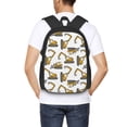 thumbnail image 6 of Daiia Funny Excavator Backpack for Men and Women -Durable Backpack Large Capacity, Water-Resistant Bag with Adjustable Straps and Laptop Compartment, 6 of 9