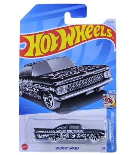 ホットウィール CHEVY IMPALA Modelo Hot Wheels 59 Chevy Impala Black 1:64 | Walmart en línea