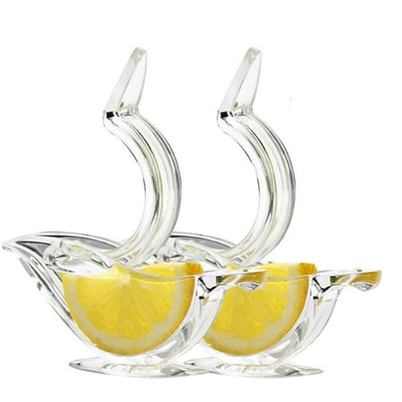

Manual Lemon Juicer Acrylic Manual Lemon Squeezer Portable Transparent Fruit Juicer Bird Shape Hand Juicer (2PC)