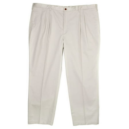 Farah - Big Men's Twill Stain-Free Pleated Pant